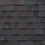 Malarkey Roofing Products Black Oak shingle color swatch, architectural.